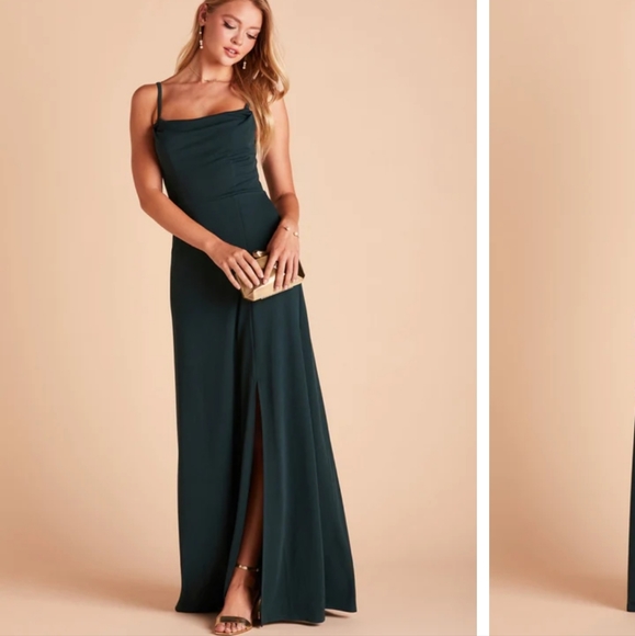 Birdy Grey Ash Dress Crepe Emerald - Picture 2 of 8